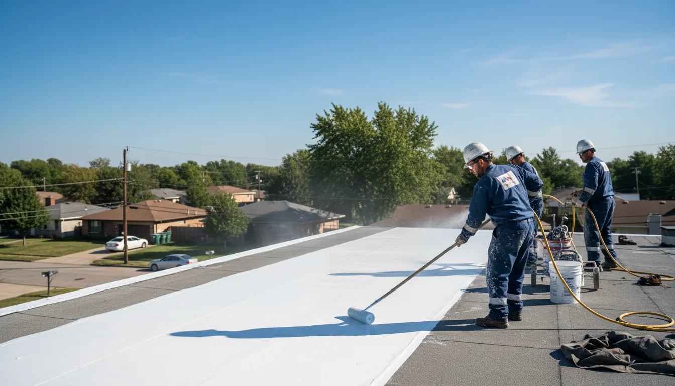 Commercial roof coating in Shoshone, CA near me